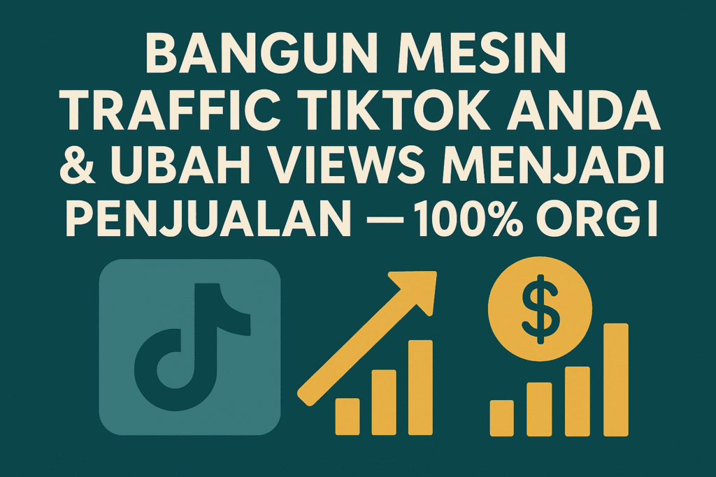 BANGUN MESIN TRAFFIC TIKTOK ANDA & UBAH VIEWS MENJADI PENJUALAN — 100% ORGANIK