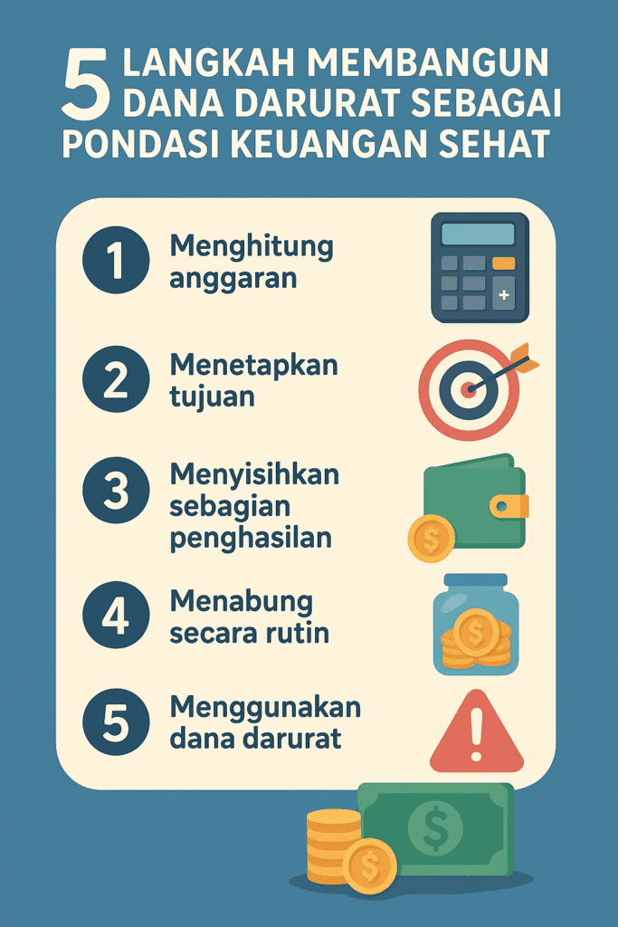 5 Langkah Membangun Dana Darurat sebagai Pondasi Keuangan Sehat Menuju Kebebasan Finansial