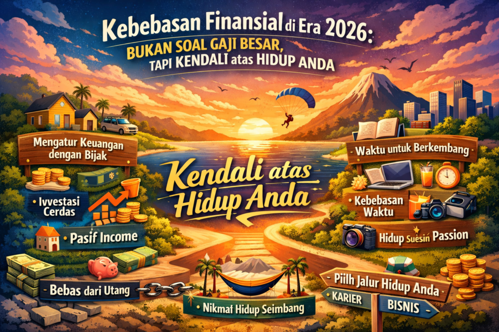 Kebebasan Finansial di Era 2026 Bukan Soal Gaji Besar, Tapi Kendali atas Hidup Anda