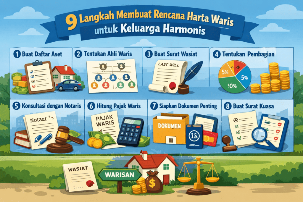 9 Langkah Membuat Rencana Harta Waris untuk Keluarga Harmonis