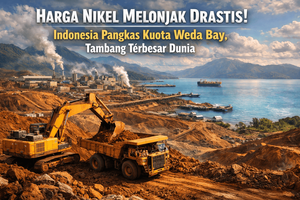 Harga Nikel Melonjak Drastis! Indonesia Pangkas Kuota Weda Bay, Tambang Terbesar Dunia