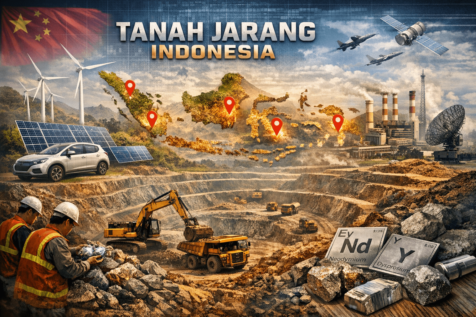 Indonesia Kuasai Kunci Masa Depan 8 Blok Tambang Tanah Jarang Teridentifikasi, Ini Lokasi dan Strateginya