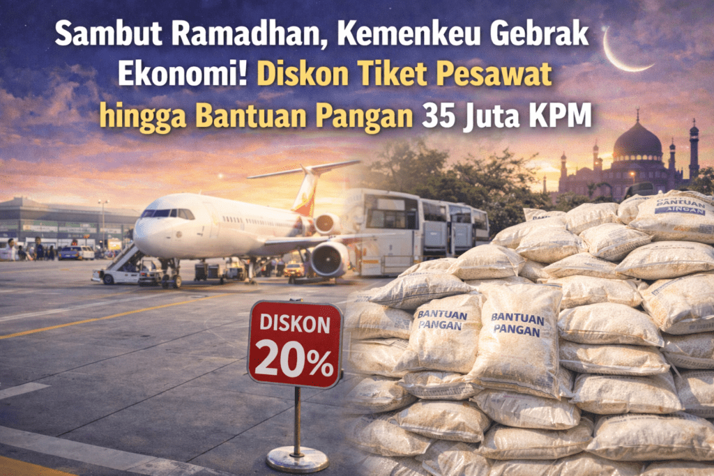 Sambut Ramadhan, Kemenkeu Gebrak Ekonomi! Diskon Tiket Pesawat hingga Bantuan Pangan 35 Juta KPM