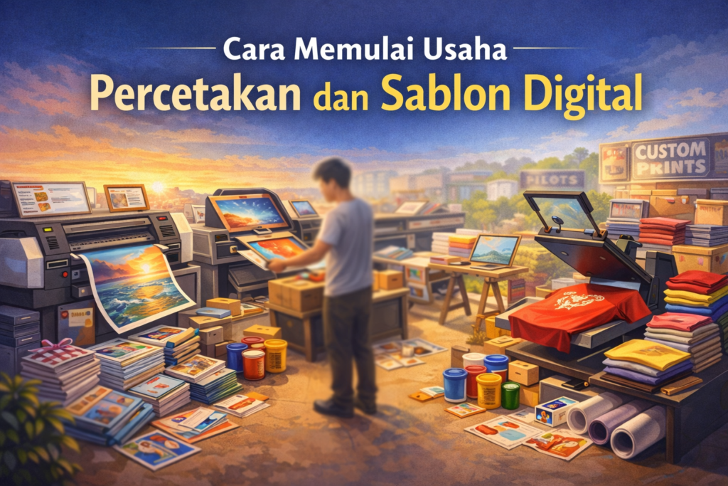 Cara Memulai Usaha Percetakan dan Sablon Digital