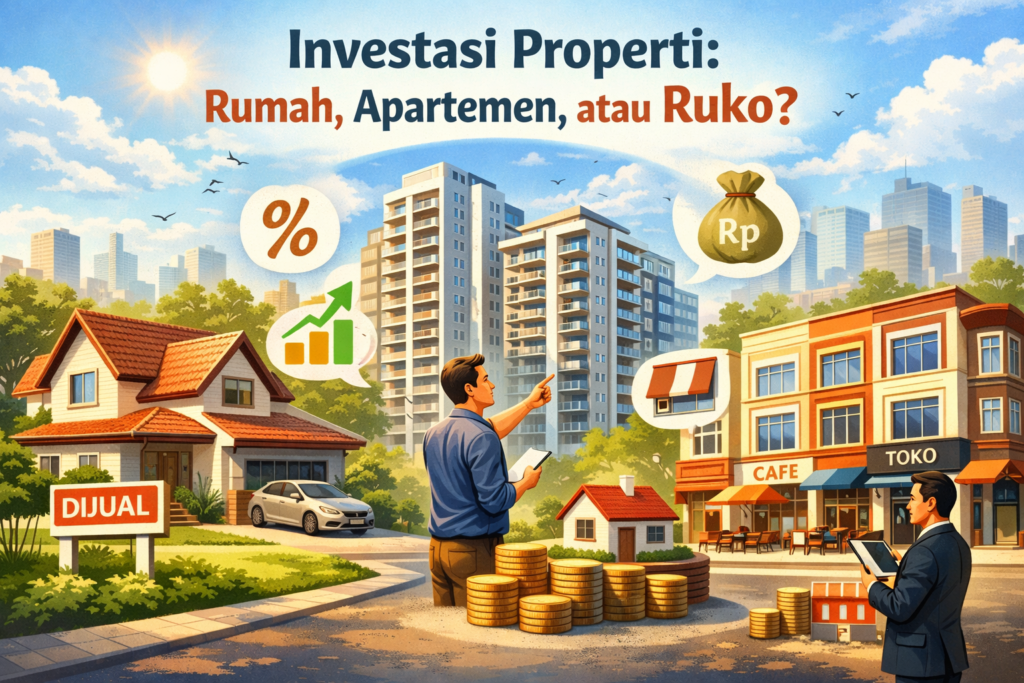 Investasi Properti Rumah, Apartemen, atau Ruko Pilih yang Paling Menguntungkan!
