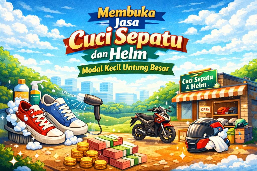 Membuka Jasa Cuci Sepatu dan Helm Modal Kecil Untung Besar, Ini Cara Memulainya!