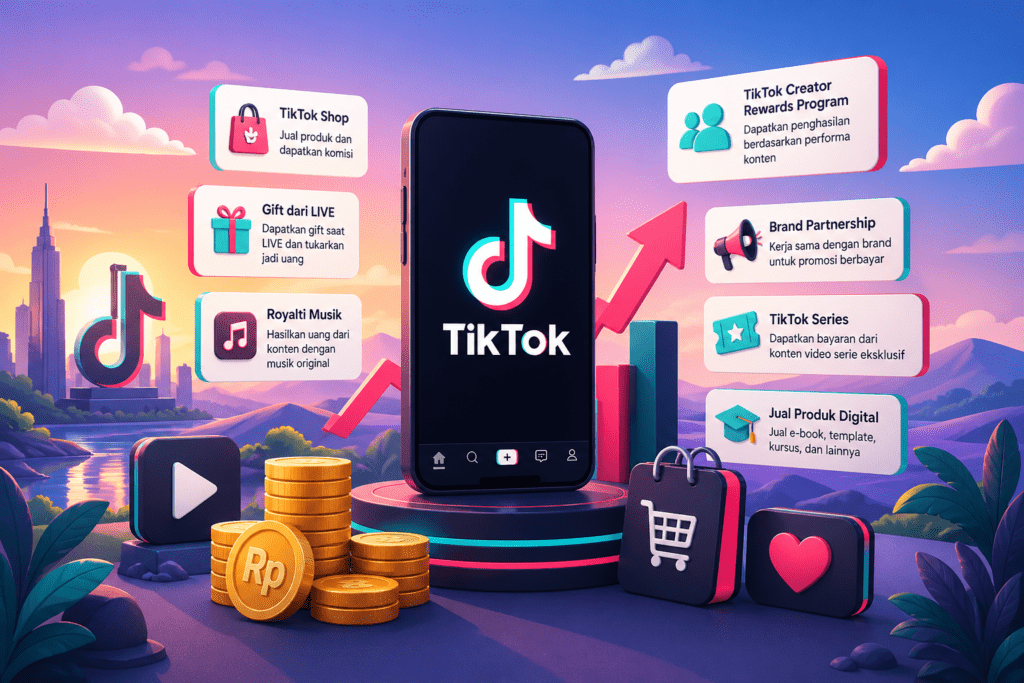 7 Cara Utama Mendapatkan Penghasilan dari TikTok