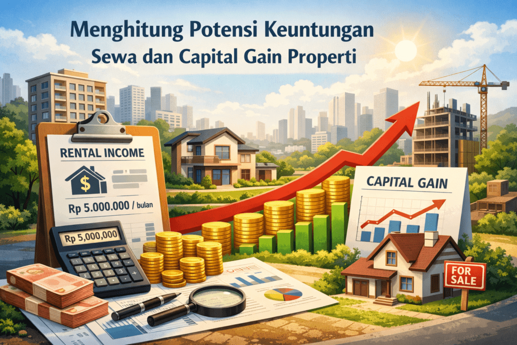Cara Menghitung Potensi Keuntungan Sewa dan Capital Gain Properti Panduan Lengkap untuk Investor Pemula