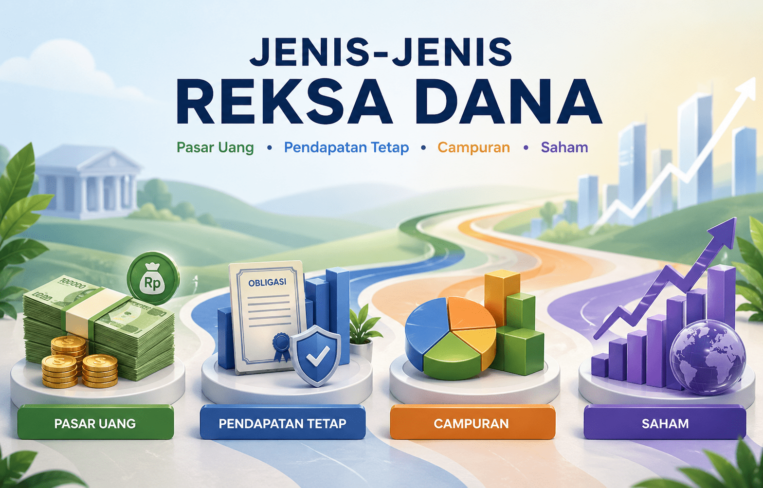 Mengenal 4 Jenis Reksa Dana (Pasar Uang, Pendapatan Tetap, Campuran, Saham): Mana Paling Cocok untuk Kamu di 2026?