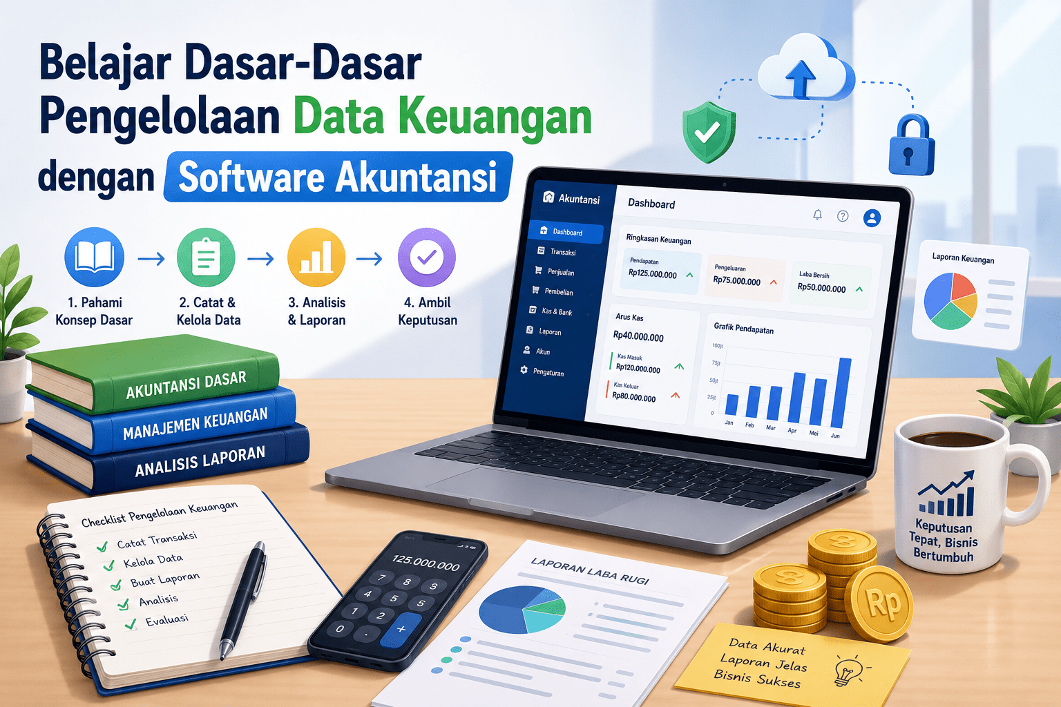 Belajar Dasar-Dasar Pengelolaan Data Keuangan dengan Software Akuntansi