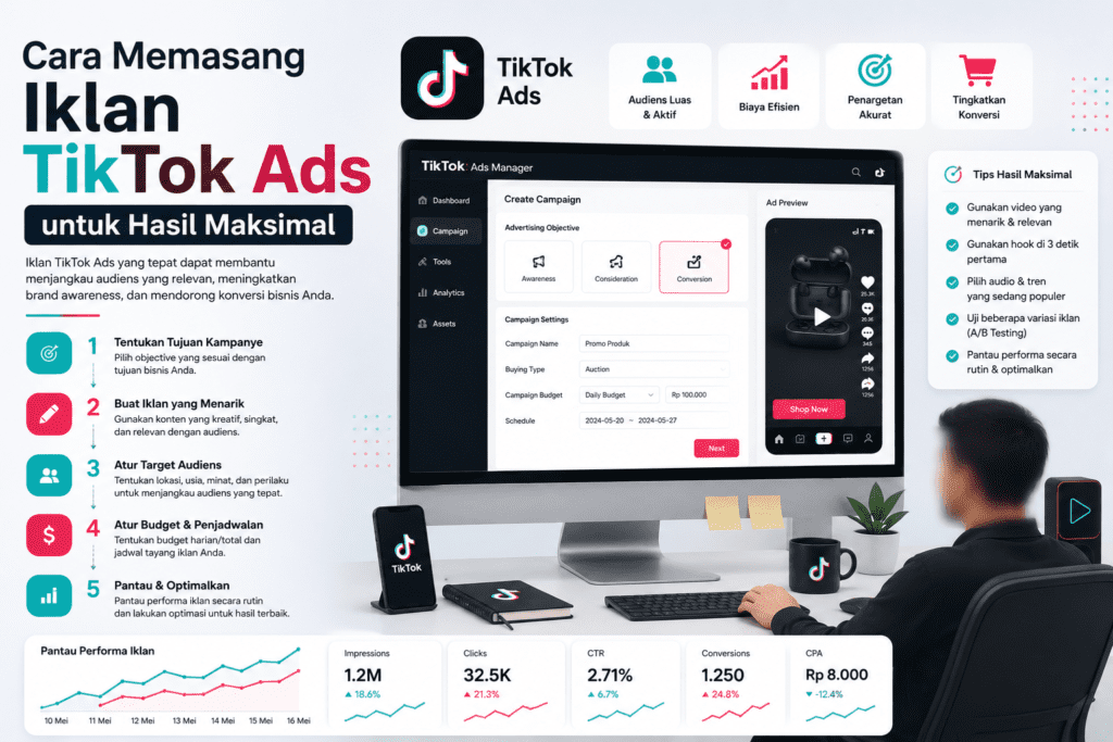 Cara Memasang Iklan TikTok Ads untuk Hasil Maksimal
