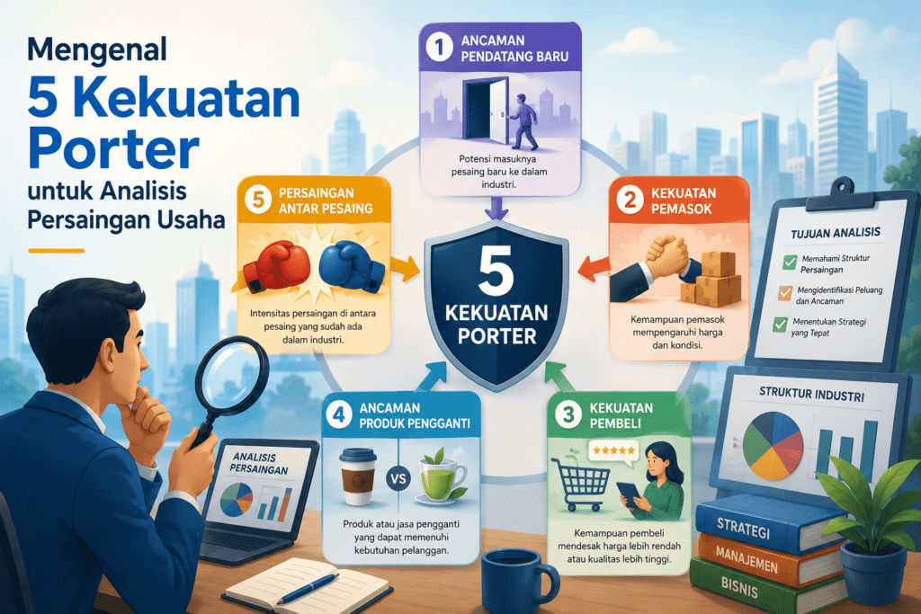 Mengenal 5 Kekuatan Porter: Kunci Jitu Analisis Persaingan Usaha