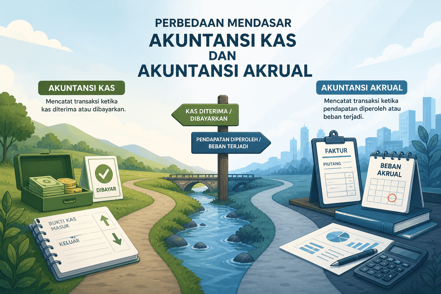 Perbedaan Mendasar Akuntansi Kas dan Akuntansi Akrual (Lengkap & Mudah Dipahami)