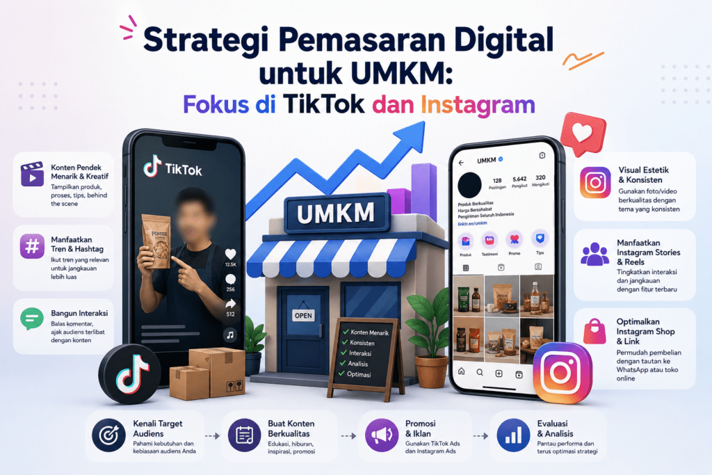 Strategi Pemasaran Digital untuk UMKM Kuasai TikTok & Instagram untuk Raup Pelanggan