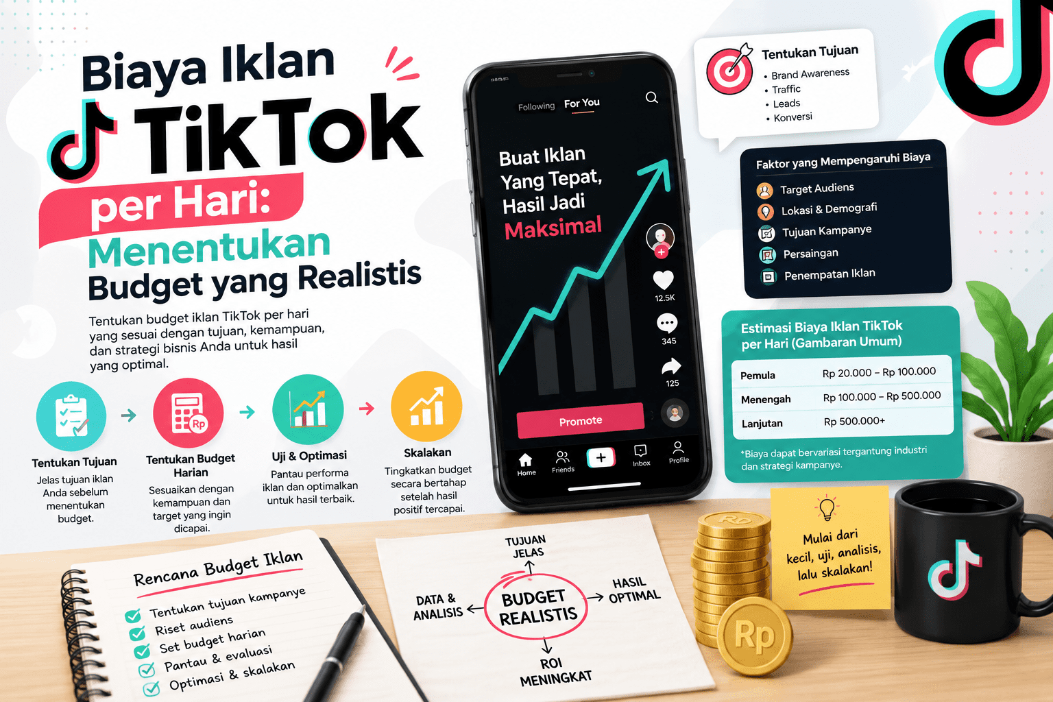 Biaya Iklan TikTok per Hari Menentukan Budget yang Realistis