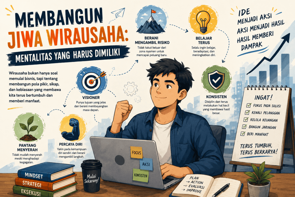 Membangun Jiwa Wirausaha 7 Mentalitas yang Harus Dimiliki agar Sukses