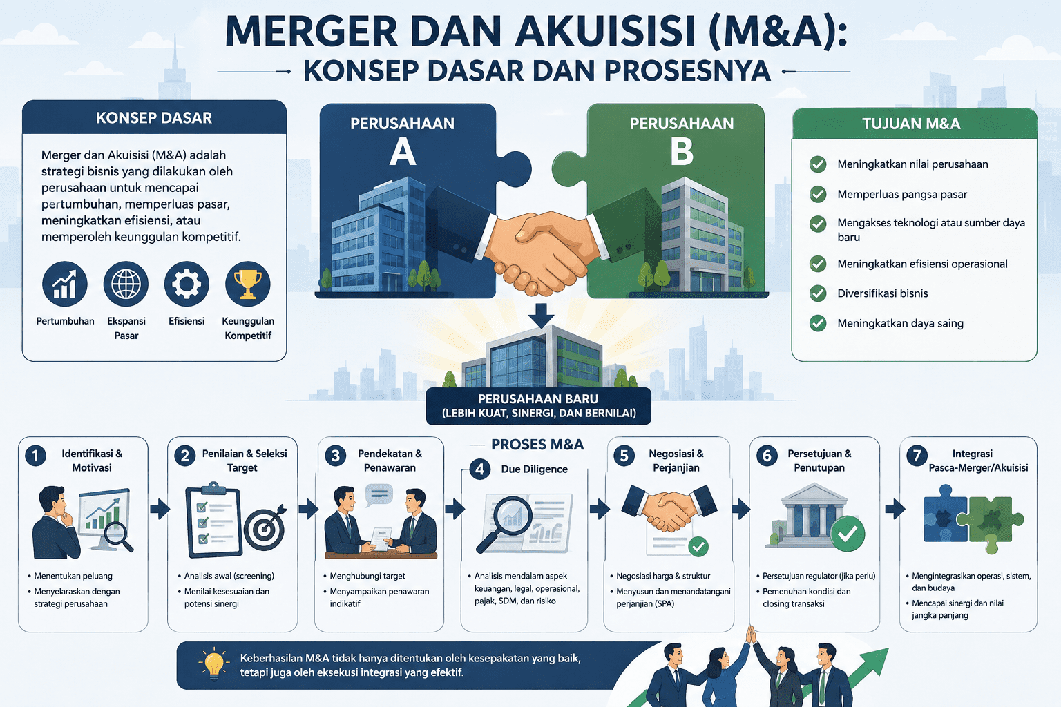 Merger dan Akuisisi (M&A) Konsep Dasar dan Prosesnya
