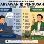 Perbedaan Pola Pikir Karyawan vs Pengusaha (Fixed vs Growth Mindset)