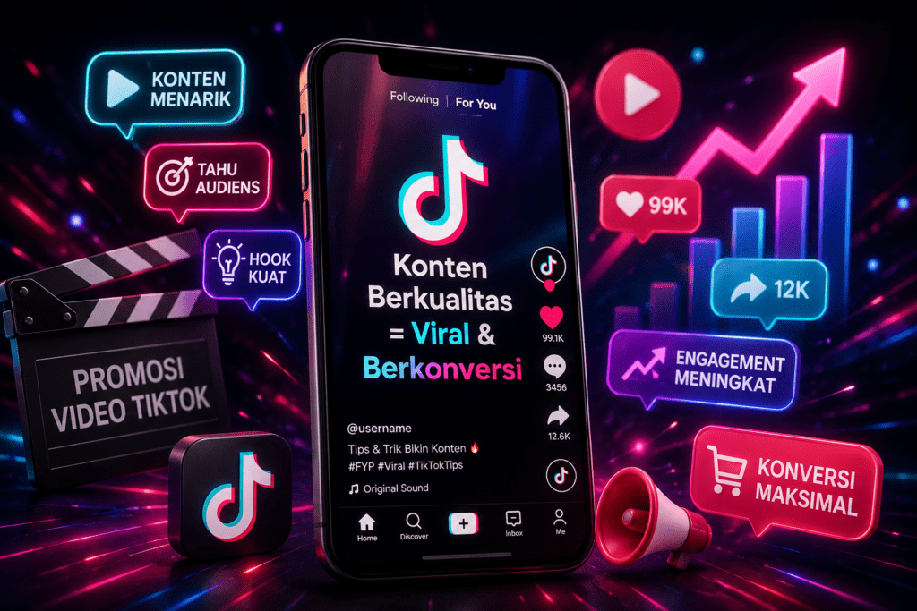 Promosi Video TikTok Trik Agar Konten Cepat Viral dan Berkonversi