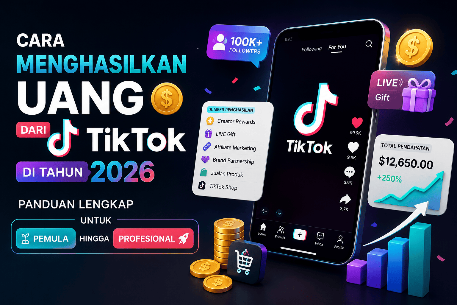 Cara Menghasilkan Uang dari TikTok di Tahun 2026 Panduan Lengkap untuk Pemula hingga Profesional