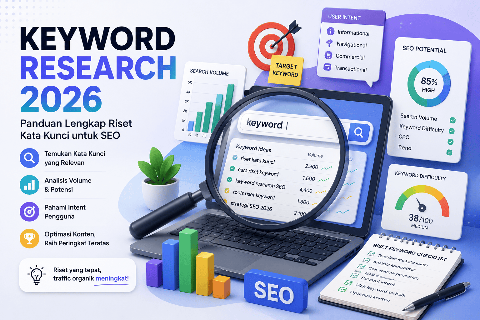 Keyword Research 2026 Panduan Lengkap Riset Kata Kunci untuk SEO