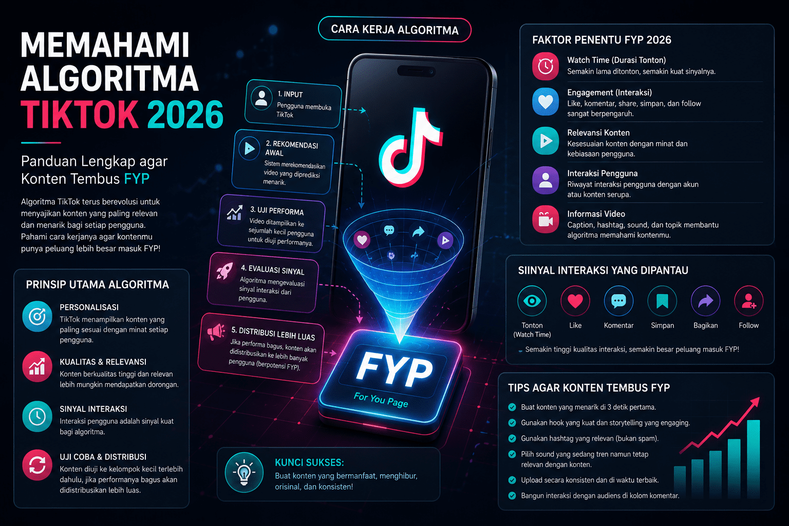 Memahami Algoritma TikTok 2026 Panduan Lengkap agar Konten Tembus FYP