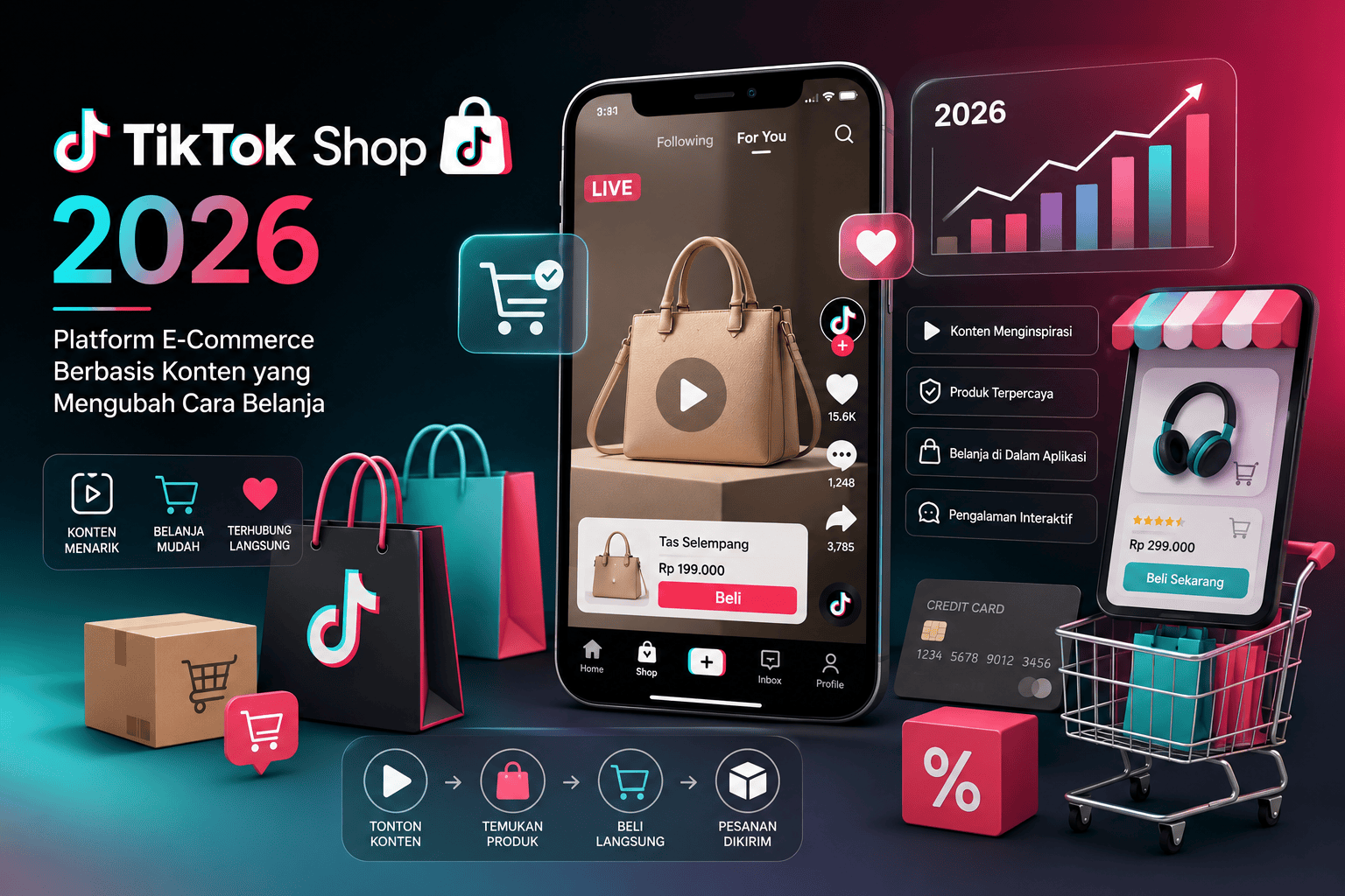 TikTok Shop 2026 Platform E-Commerce Berbasis Konten yang Mengubah Cara Belanja