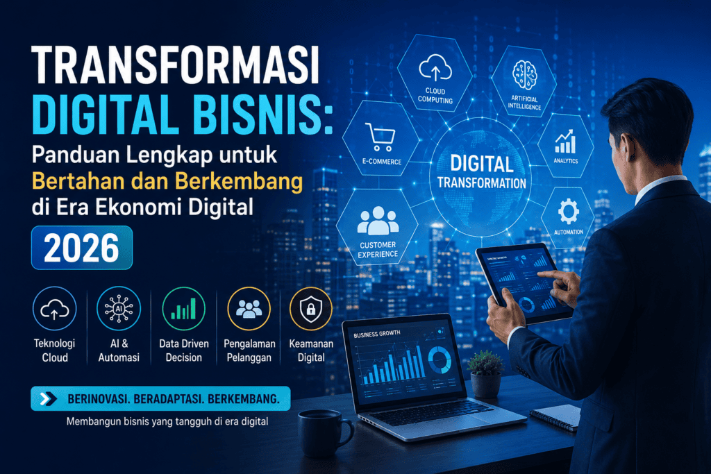 Transformasi Digital Bisnis Panduan Lengkap untuk Bertahan dan Berkembang di Era Ekonomi Digital 2026