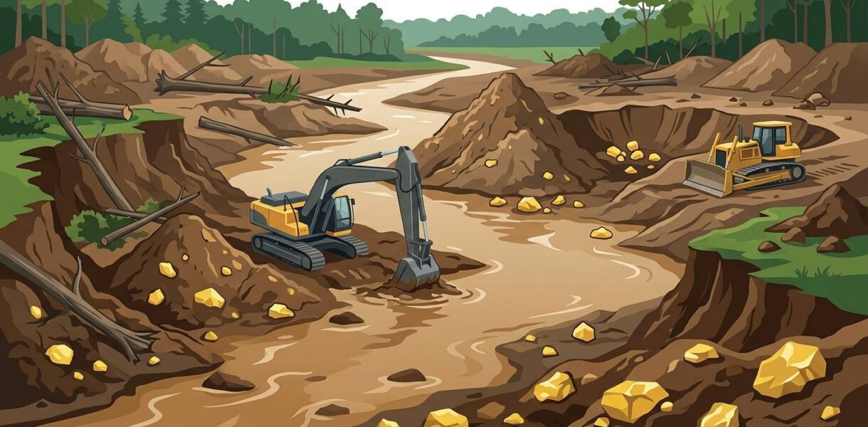 Dampak Maraknya Tambang Emas Tanpa Izin (PETI) Antara Potensi Ekonomi, Bencana Lingkungan, dan Penegakan Hukum