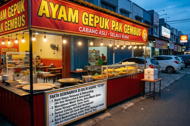Sempat Bikin Heboh dan Dikira Bangkrut, Ini Fakta Sebenarnya di Balik Kabar "Ayam Gepuk Pak Gembus Tutup"